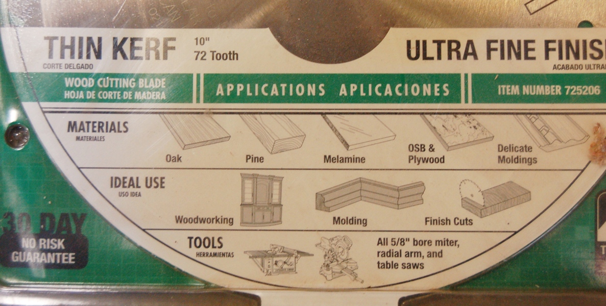 DeWalt Dado Set and 10" Hitachi Mitter/Table Saw Blade