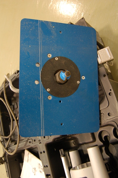 Porter Cable Router with Rockler Aluminum Router Lift FX