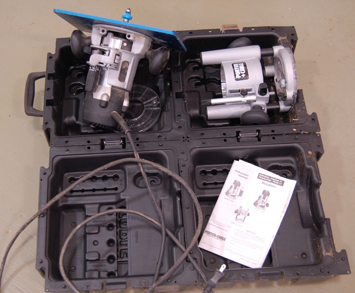 Porter Cable Router with Rockler Aluminum Router Lift FX