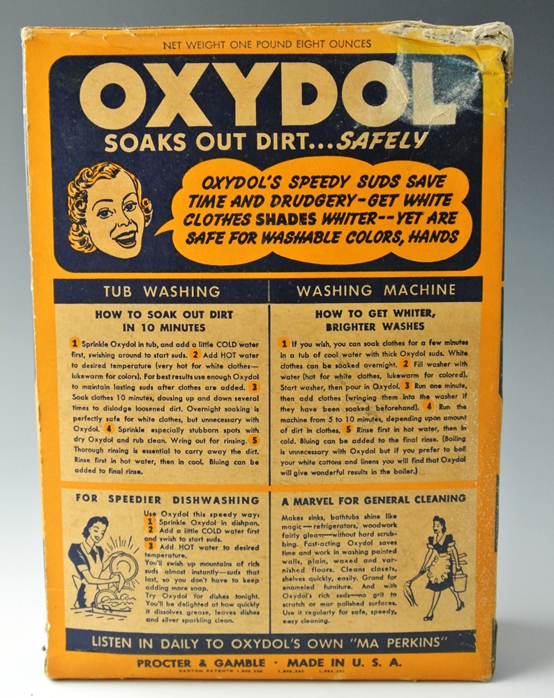 Early 1950s Procter & Gamble Products Dash & Oxydol