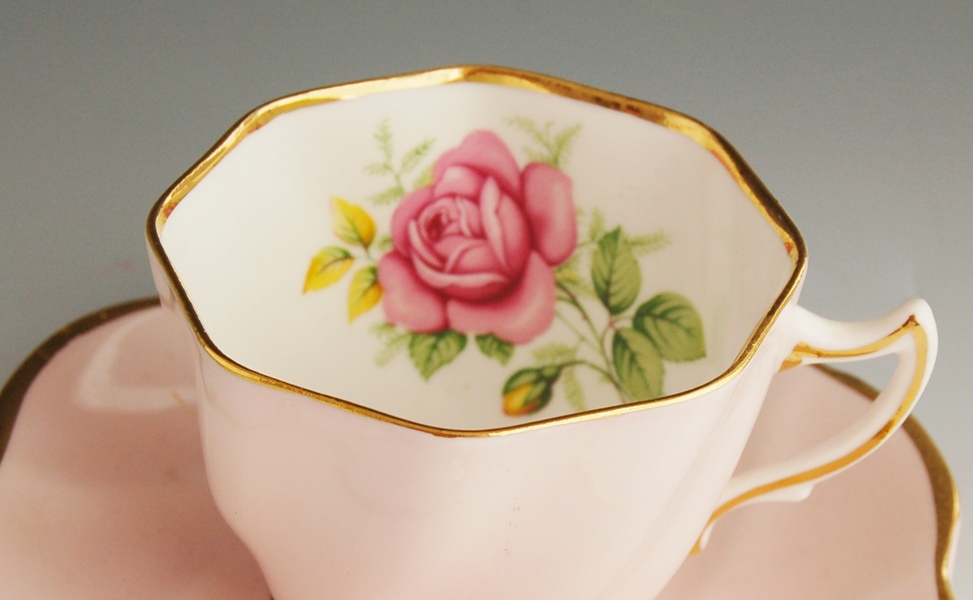Clare Bone China Tea Cup and Saucer