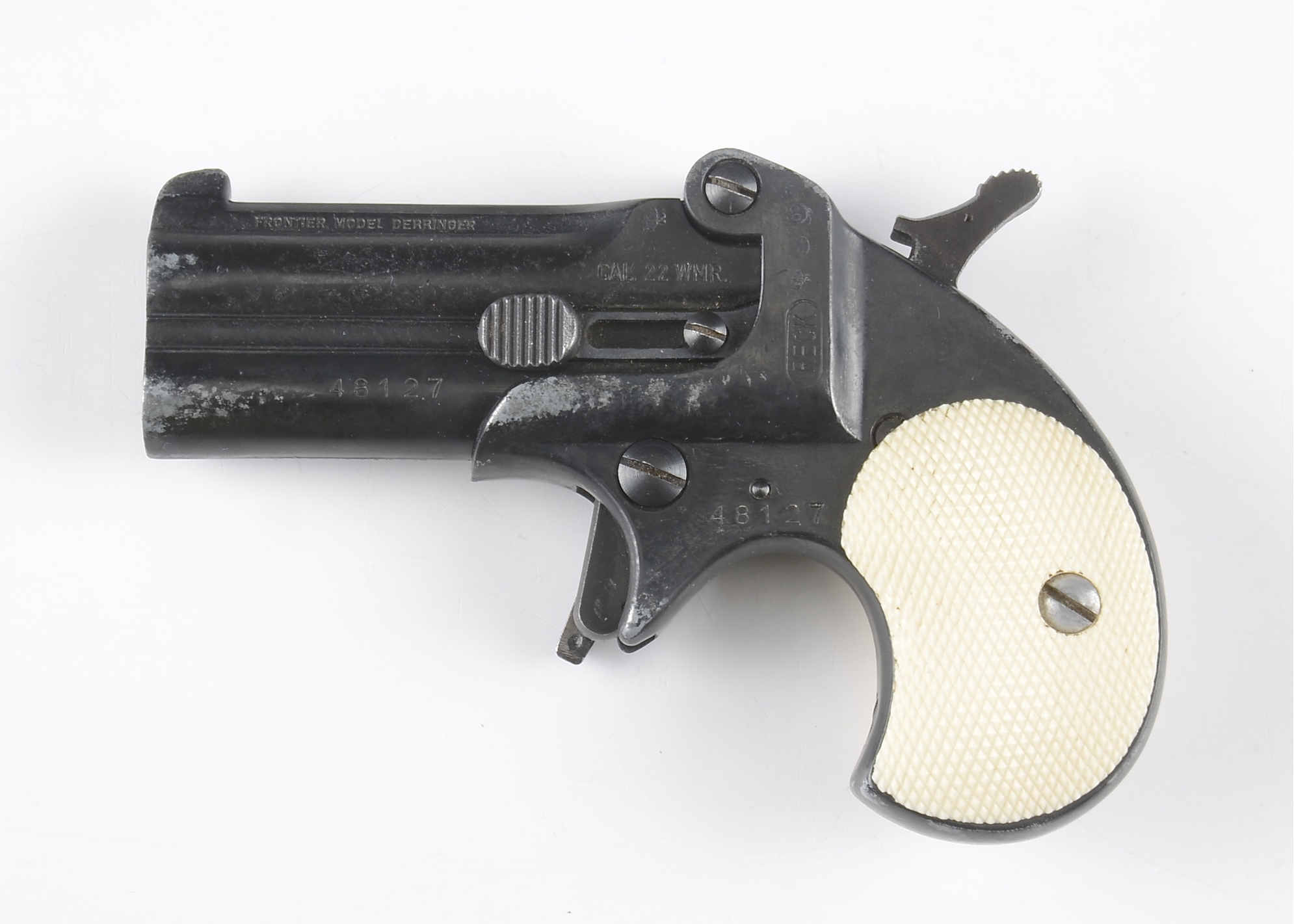 Frontier model Derringer made by Reck.  .22 caliber