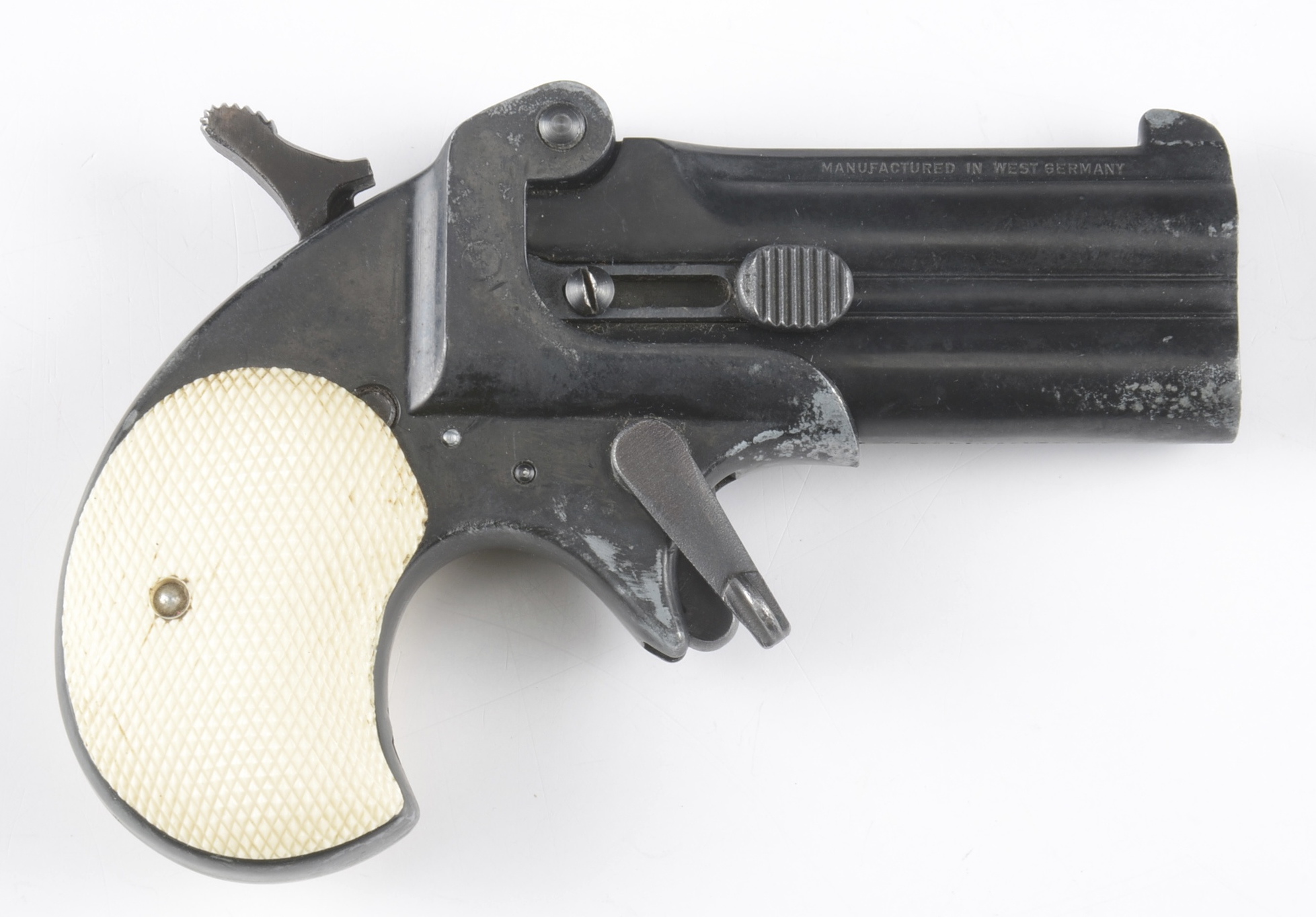 Frontier model Derringer made by Reck.  .22 caliber