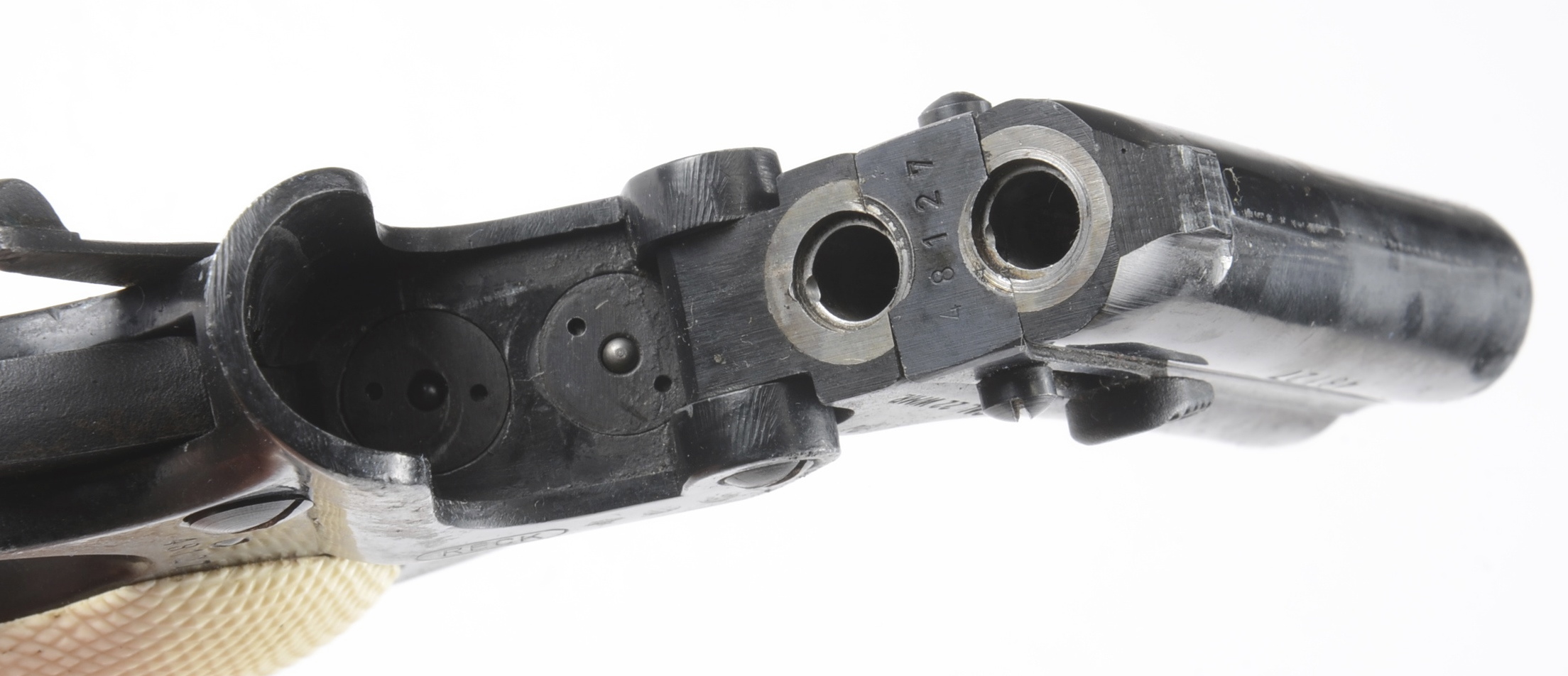 Frontier model Derringer made by Reck.  .22 caliber