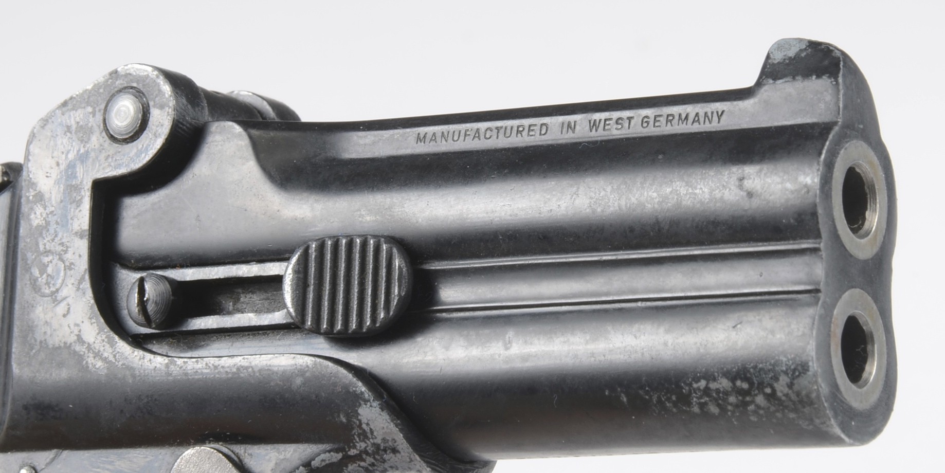 Frontier model Derringer made by Reck.  .22 caliber