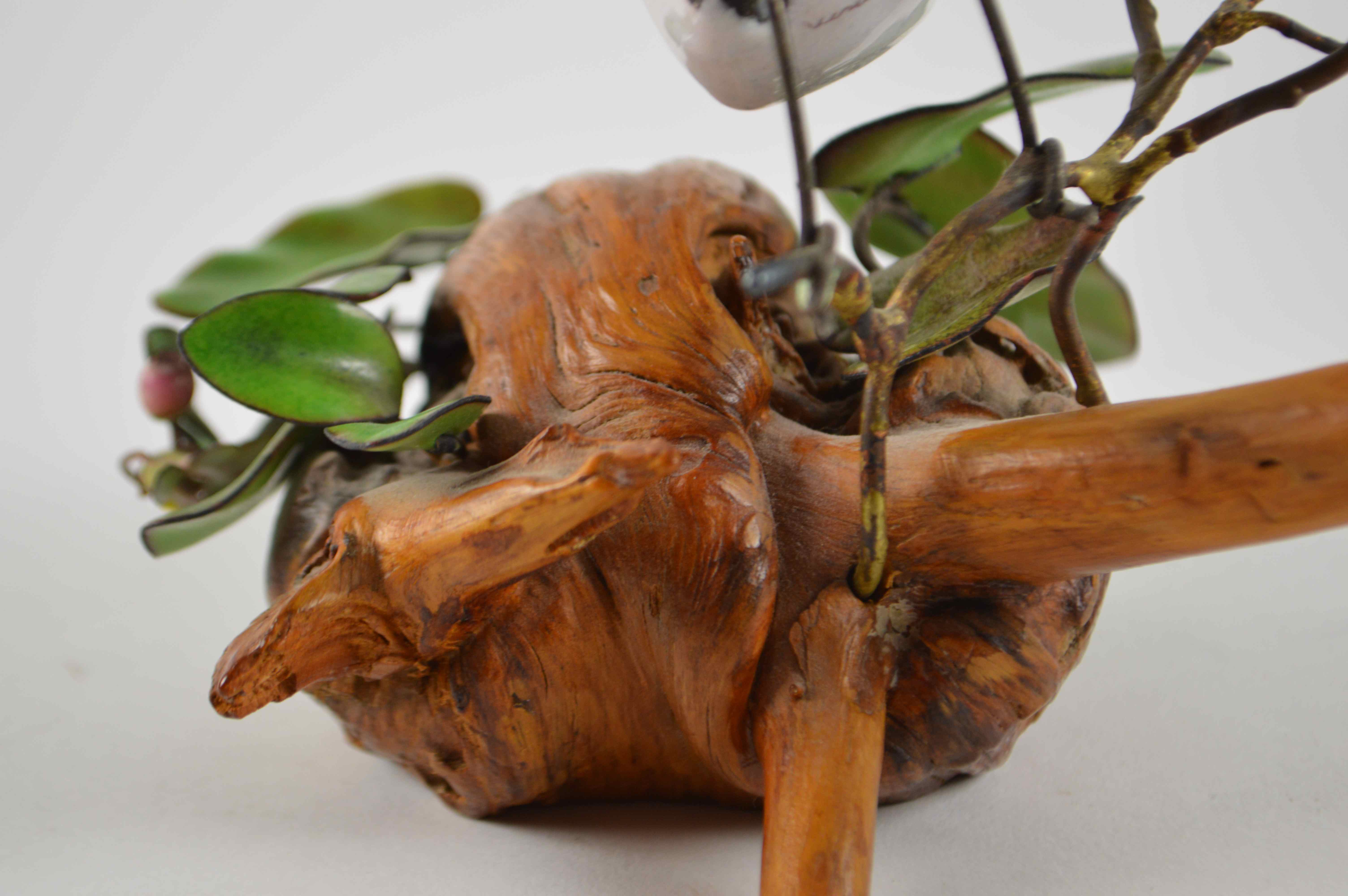 Original Brumm Enamel Blue Bird Sculpture Signed by Artist 