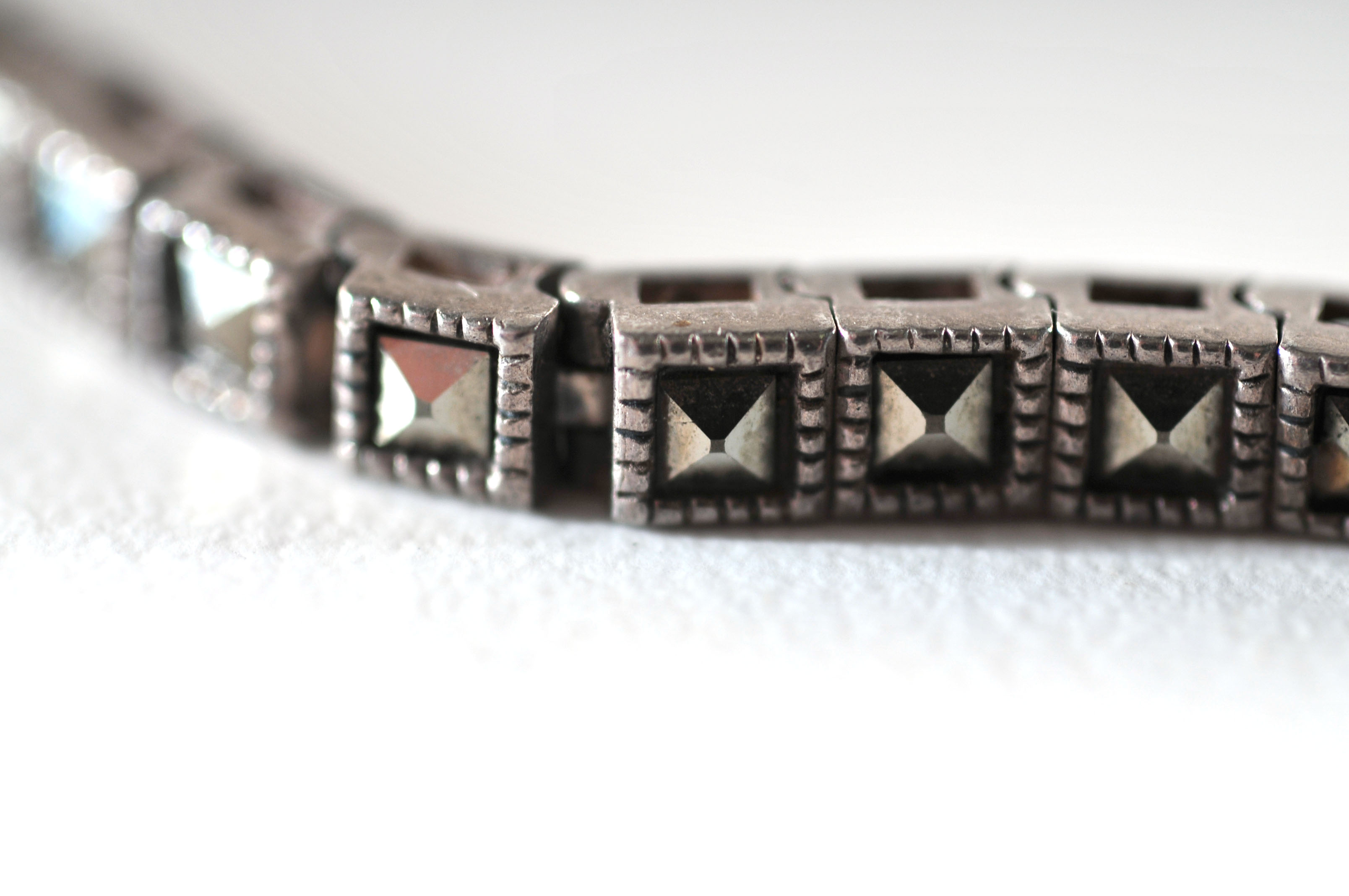 Sterling silver and Marcasite Bracelet