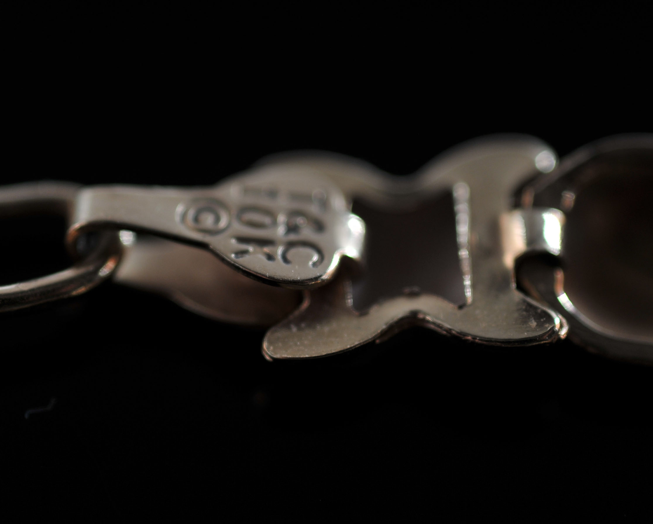 10K Yellow Gold X and O's Link Bracelet and Earrings