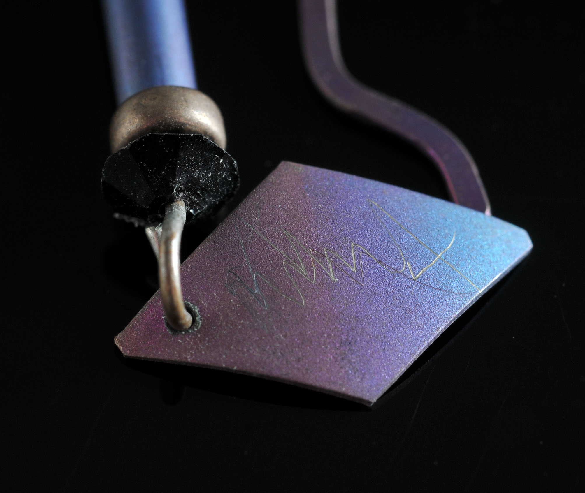 Vintage 80's Handmade Art Earrings