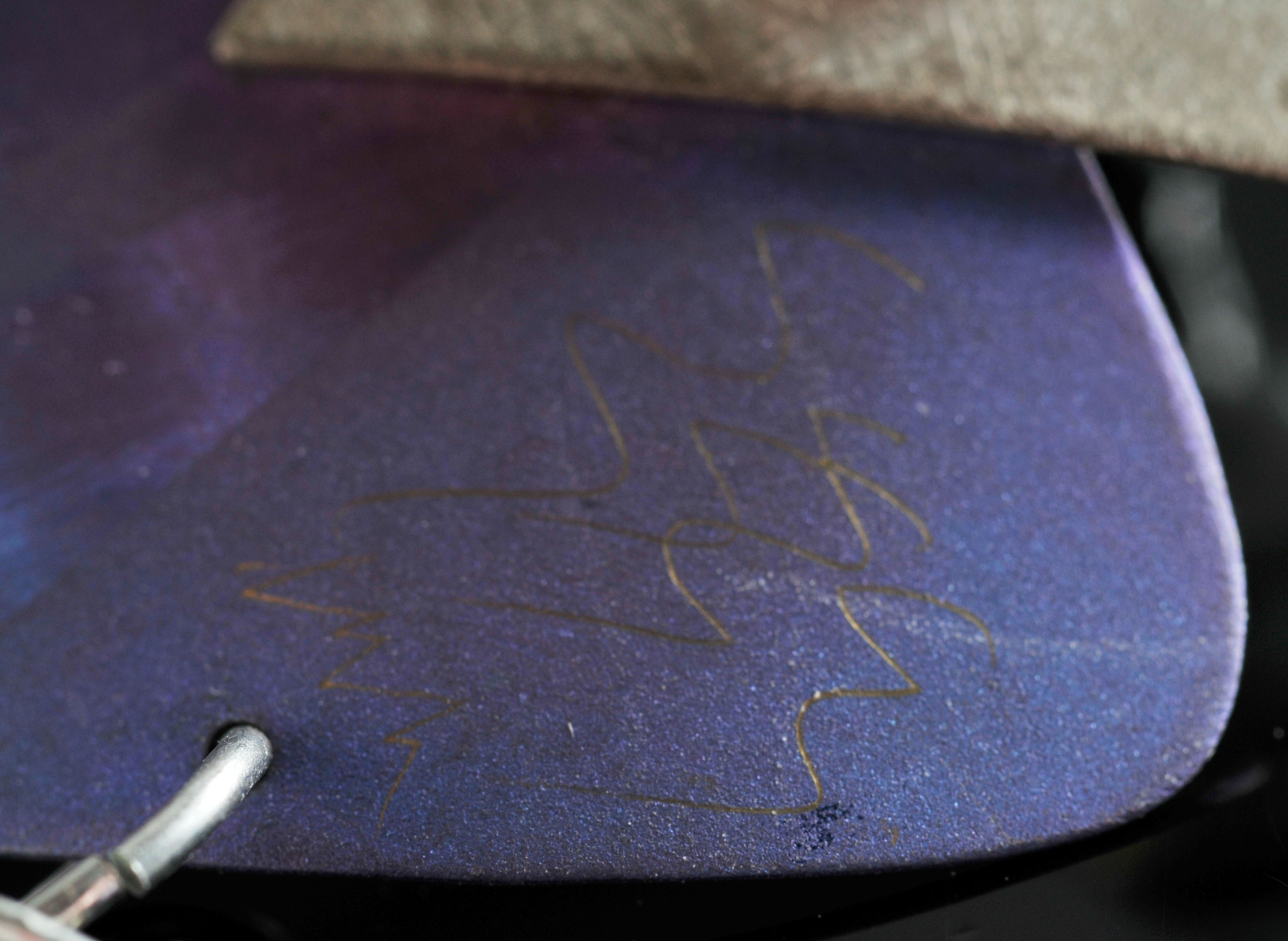 Vintage 80's Handmade Art Earrings