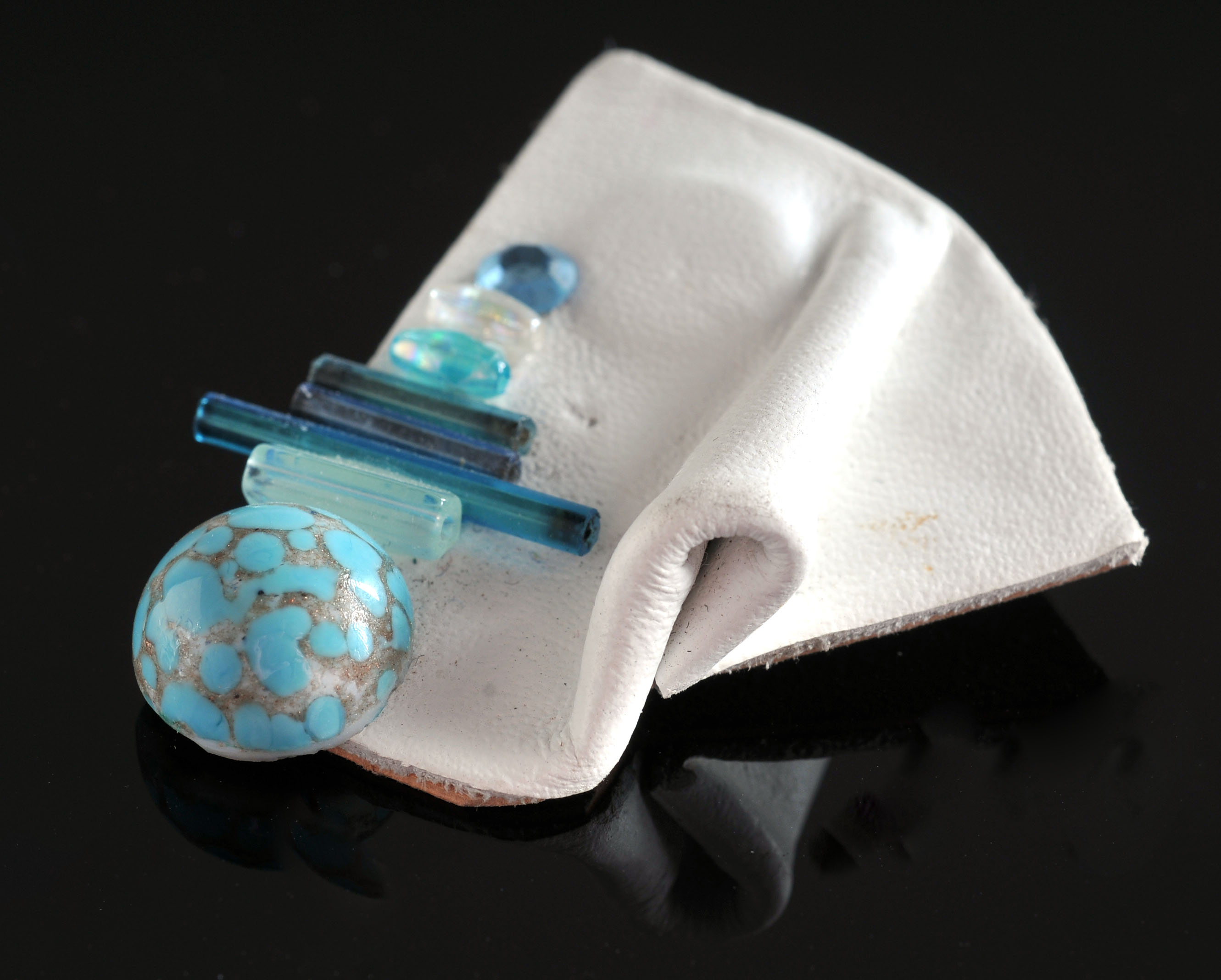 Vintage 80's Handmade Art Earrings