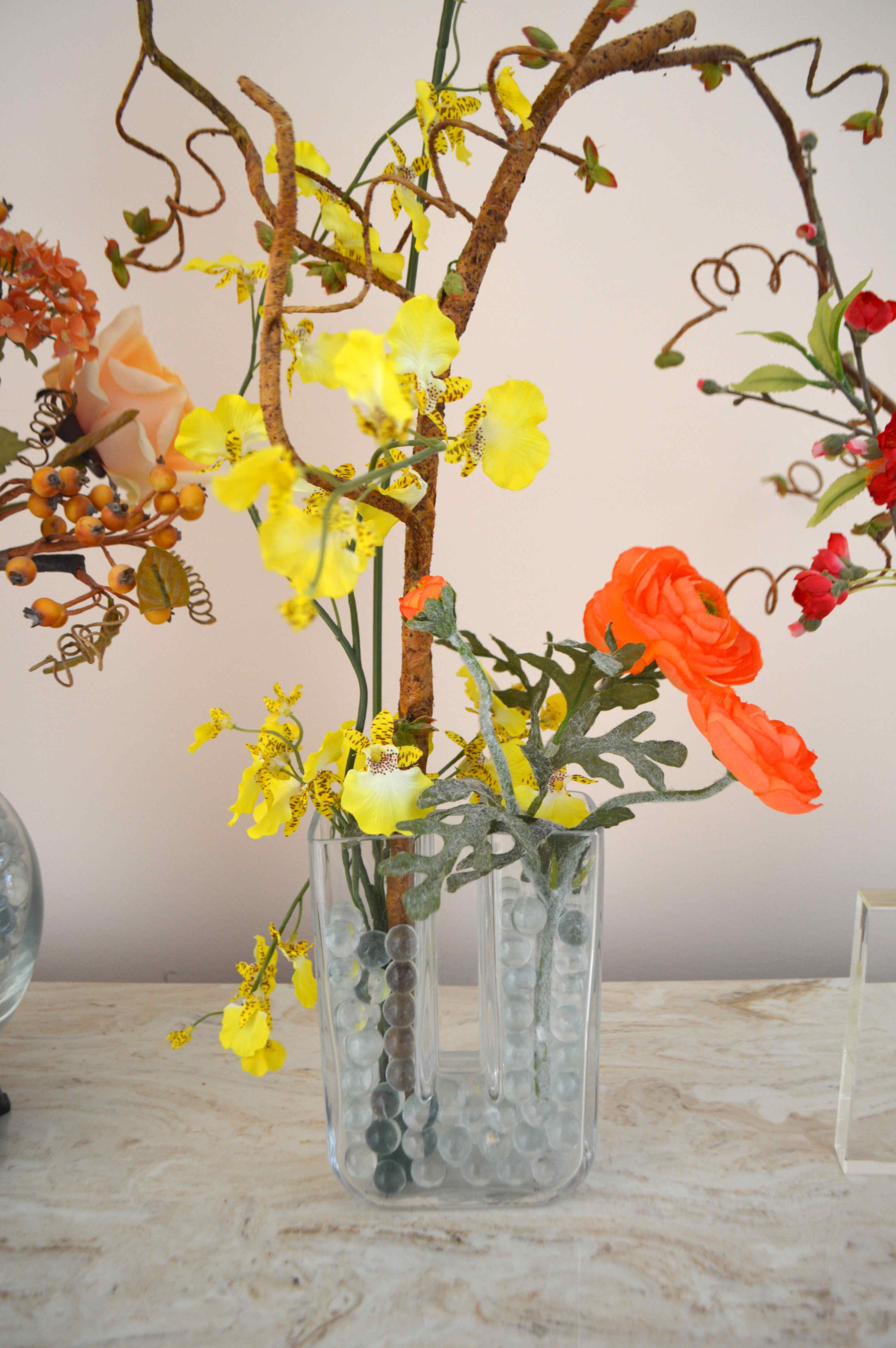 Lot of Faux Indoor Plants and Vases