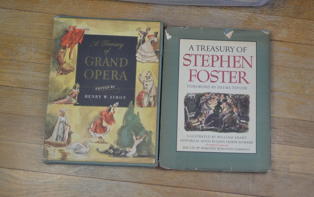  Vintage Sheet Music With First Edition Of "A Treasury Of Stephen Foster"