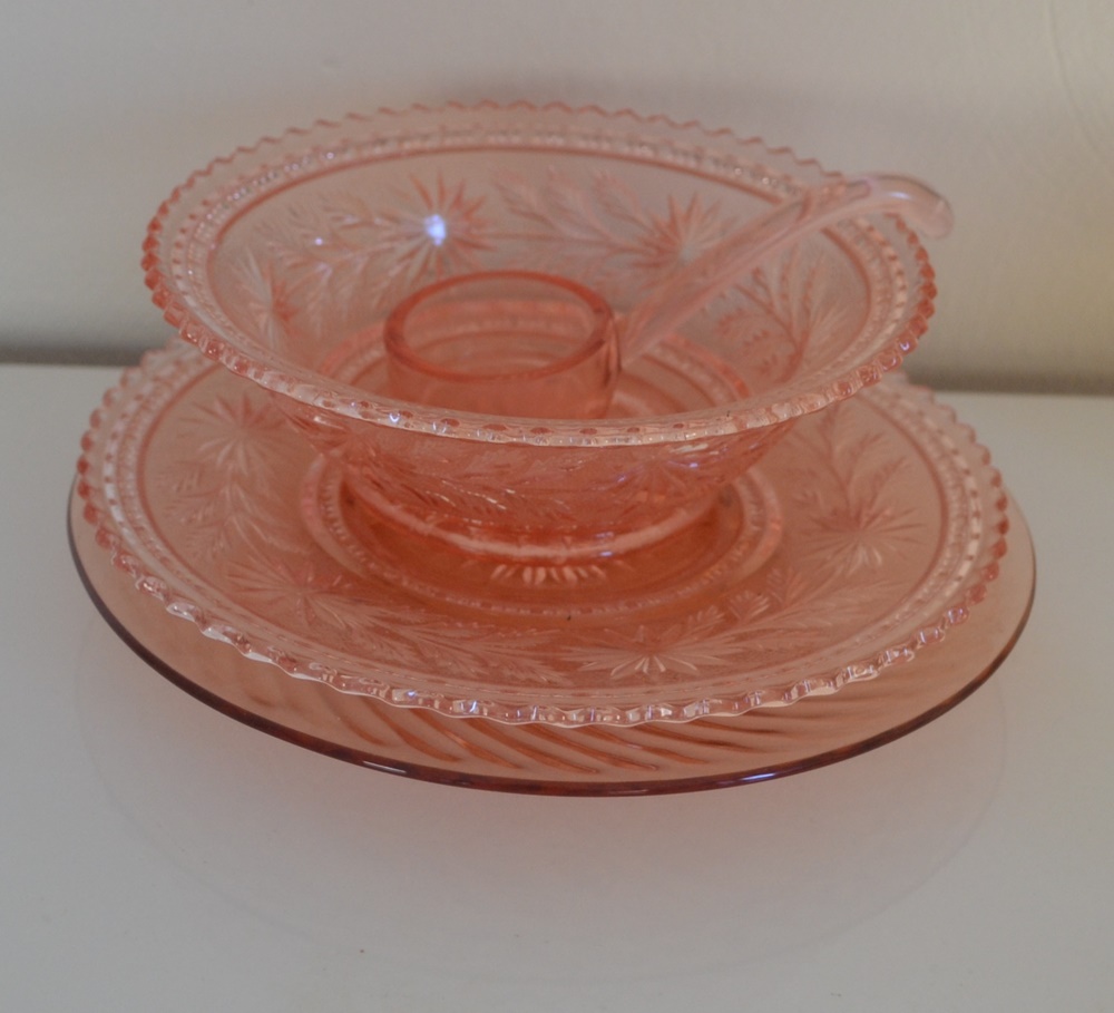 Collection Of Vintage Colored Glass