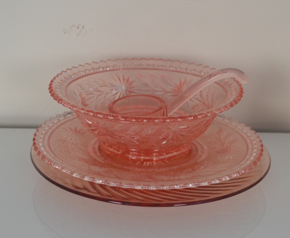 Collection Of Vintage Colored Glass