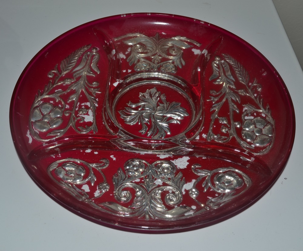 Collection Of Vintage Colored Glass