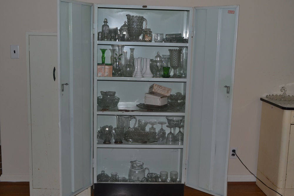 2 Vintage Metal Storage Cabinets