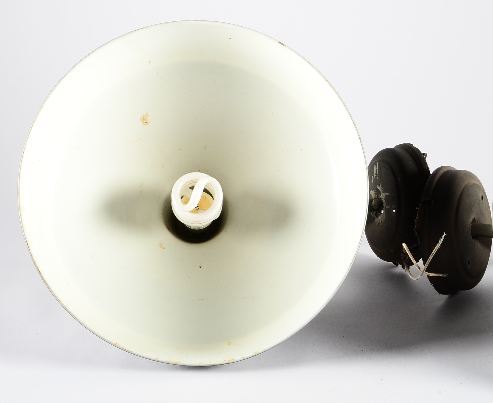 Pair of Black Metal Outdoor Lamps