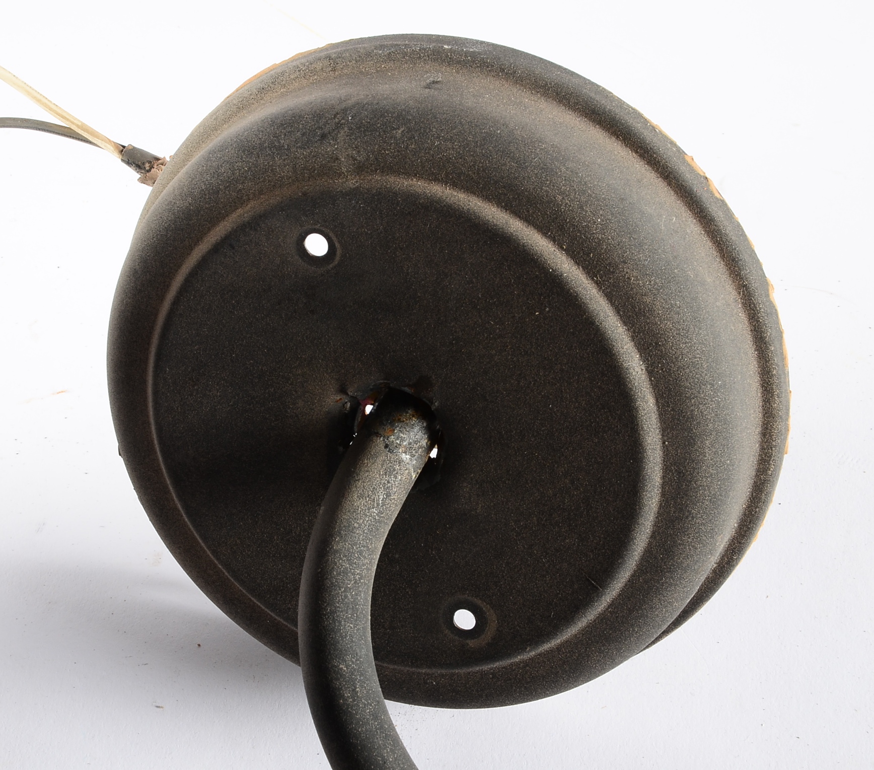 Pair of Black Metal Outdoor Lamps