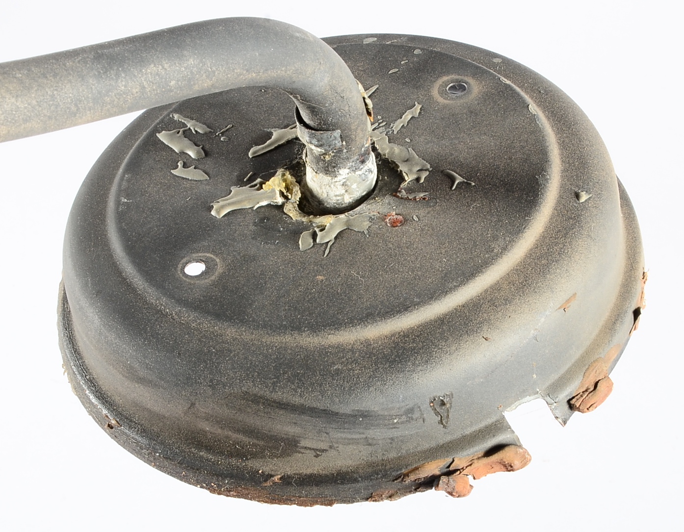 Pair of Black Metal Outdoor Lamps