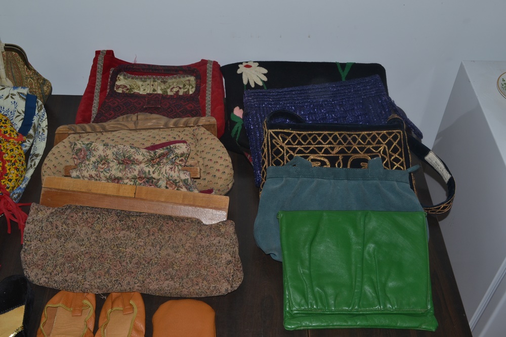 Collection Of Vintage Handbags and Shoes