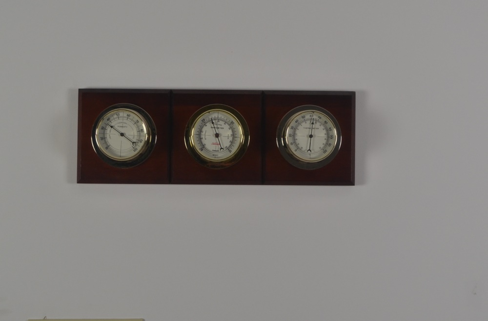 Vintage Mirror, CD Racks, Stool, Picnic Basket & Weather Station