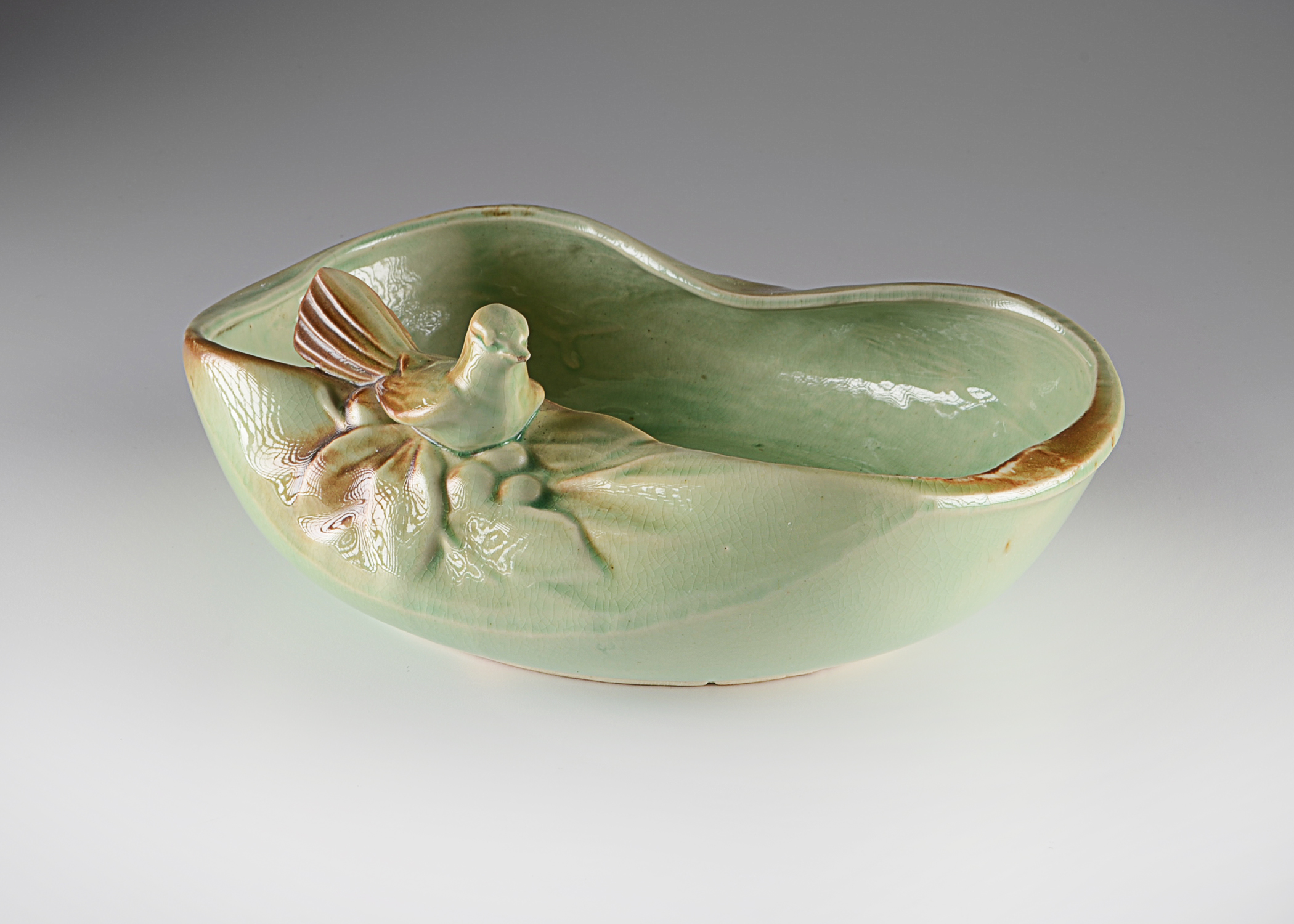 Vintage McCoy Pottery Bird Bath Bowl