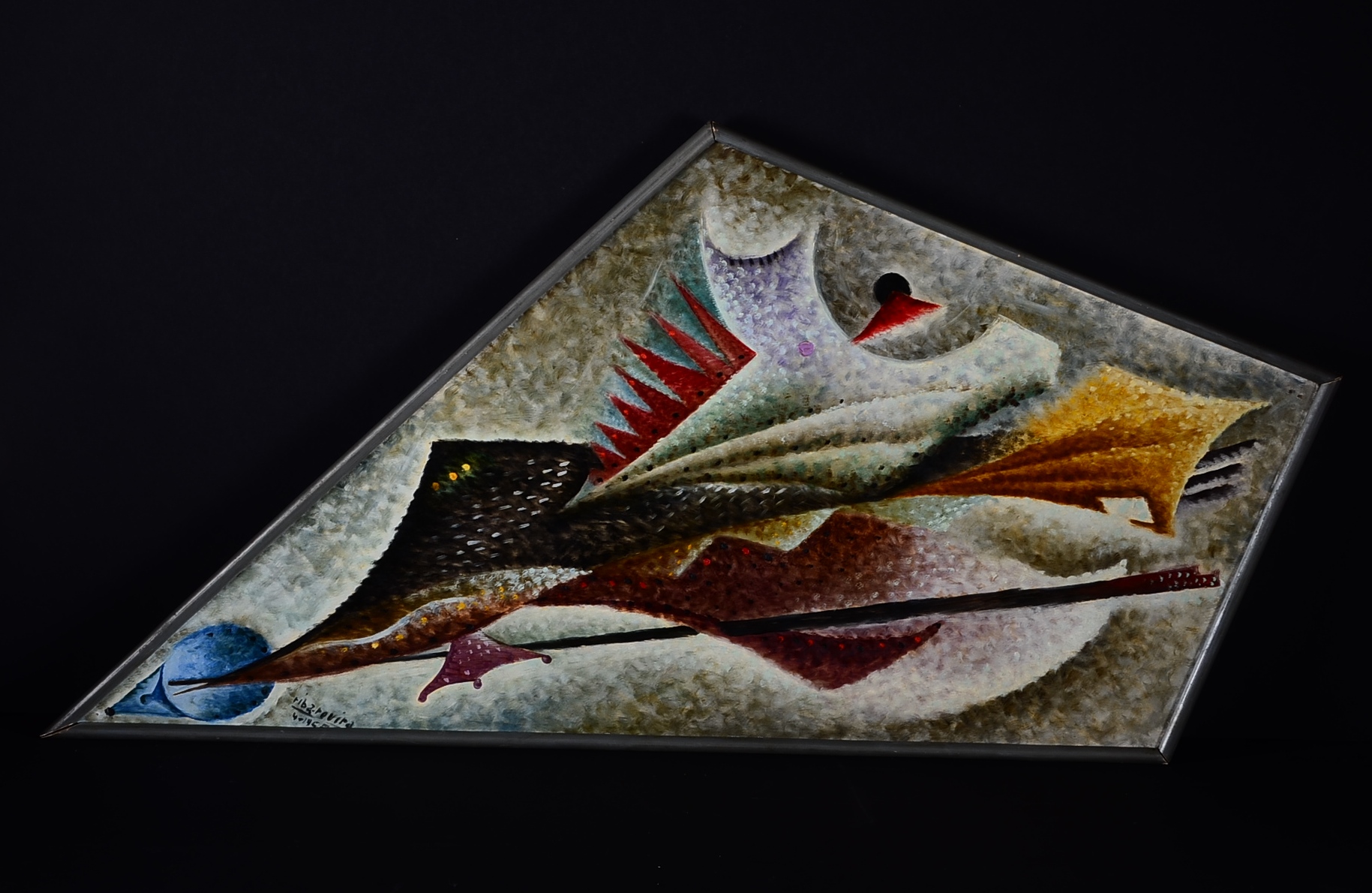 Original Francisco Riba Rovira Oil on Board Painting