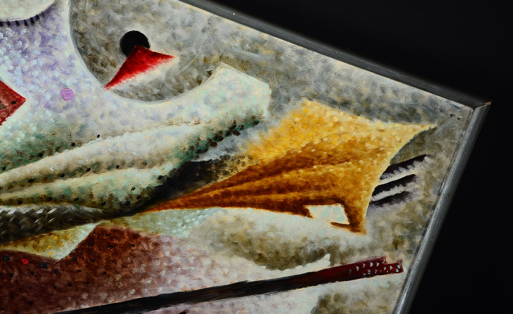 Original Francisco Riba Rovira Oil on Board Painting