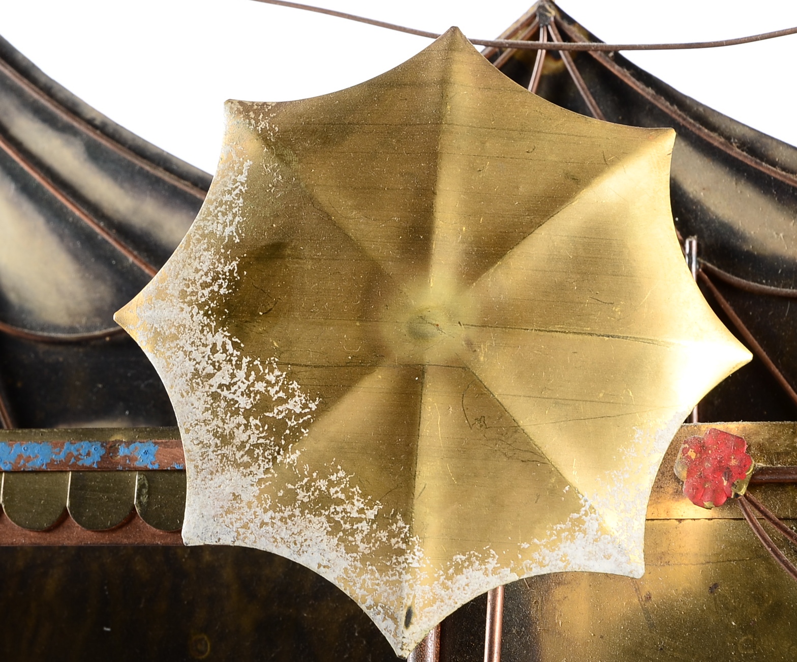 Vintage Signed Curtis Jere Circus Metal Wall Sculpture