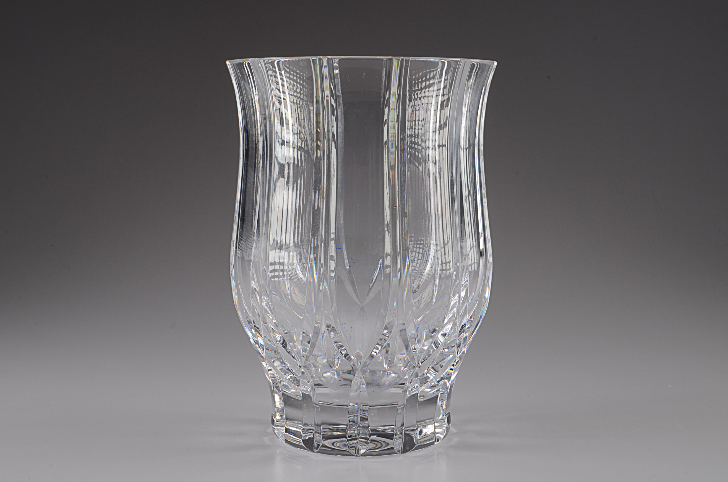 Two Beautiful Hand-Cut Lead Crystal Vases