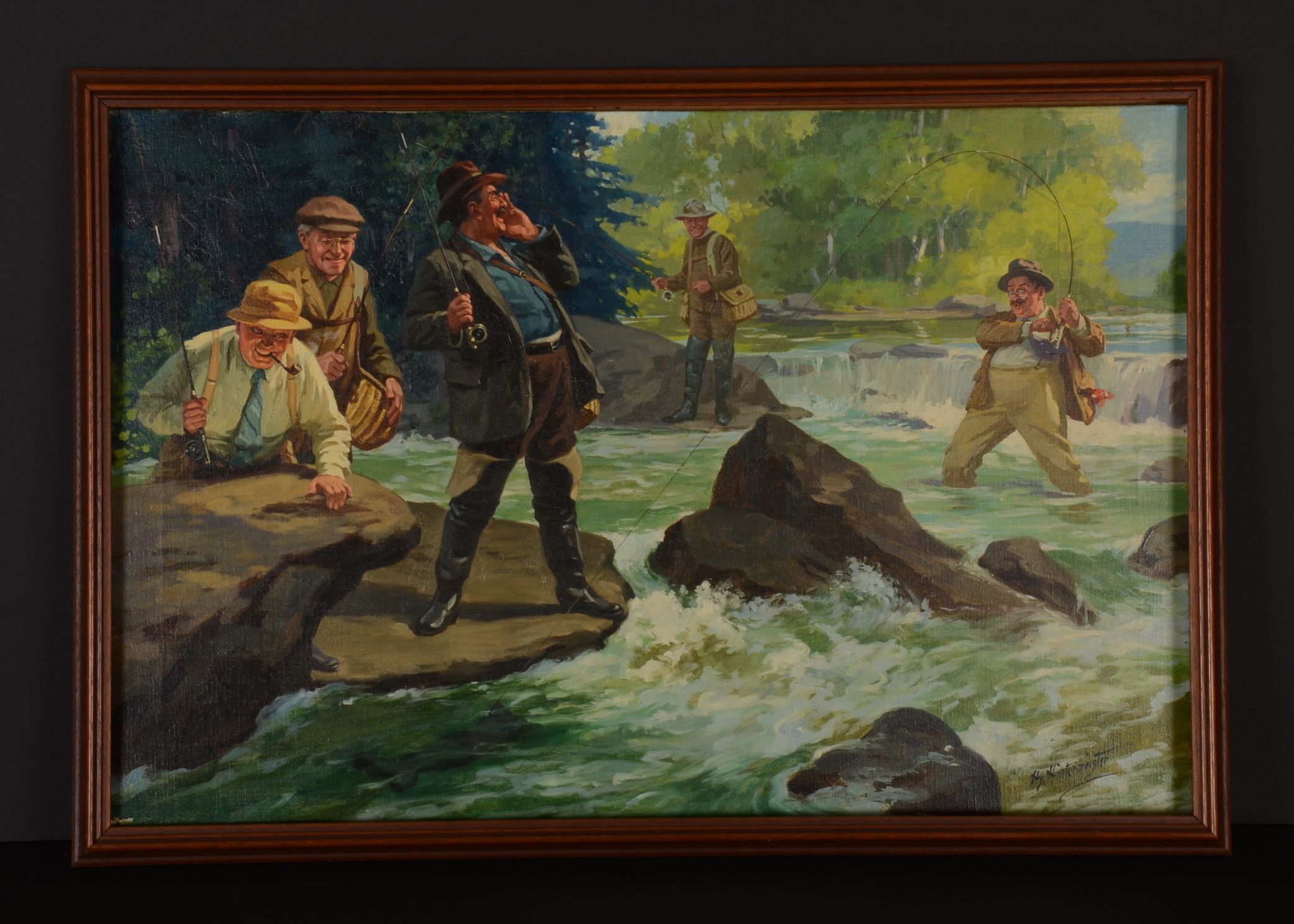 Original Oil Painting by Listed Artist Hy. Hintermeister