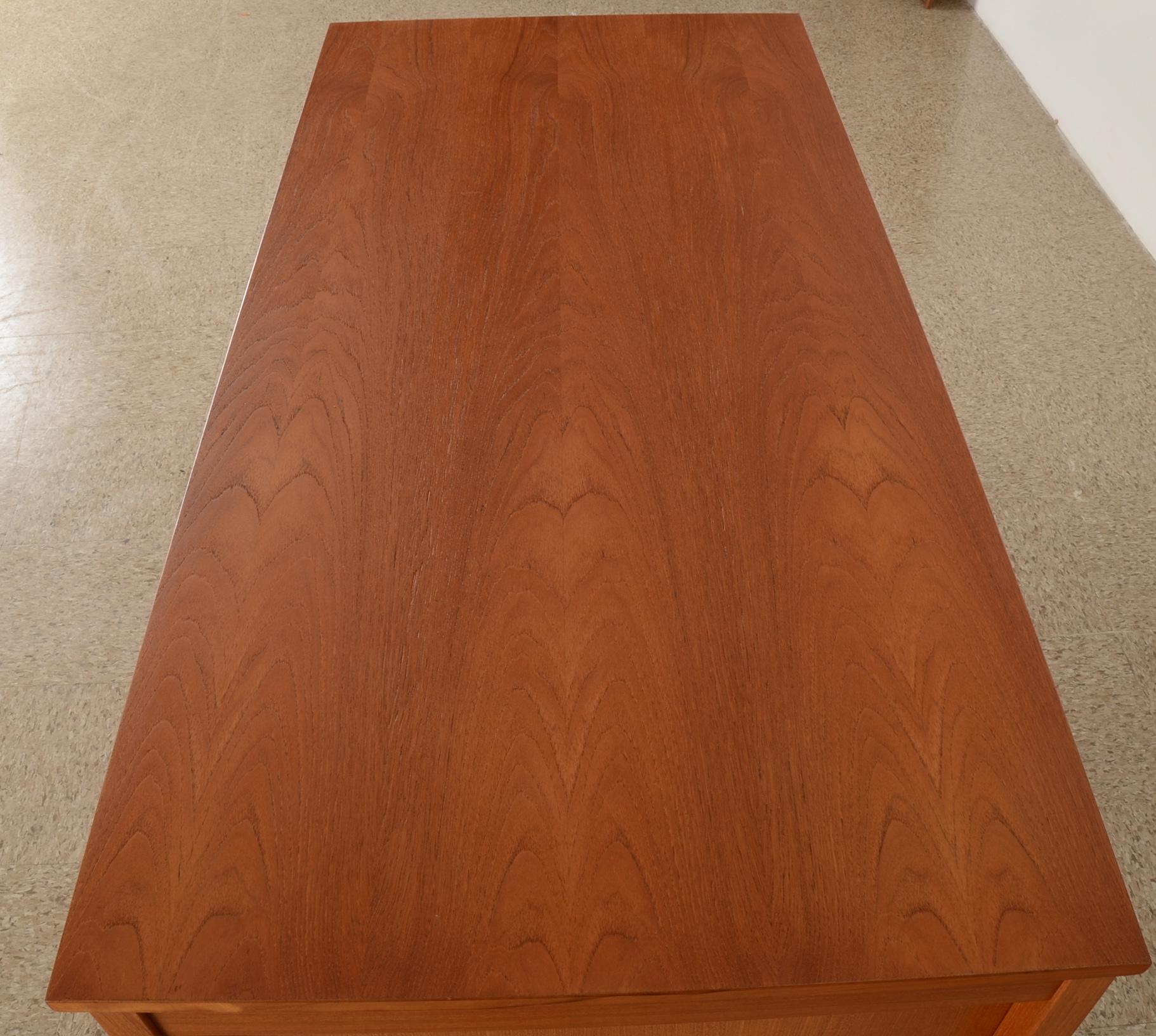Mid-Century Modern Teak Domino Mobler Danish Desk