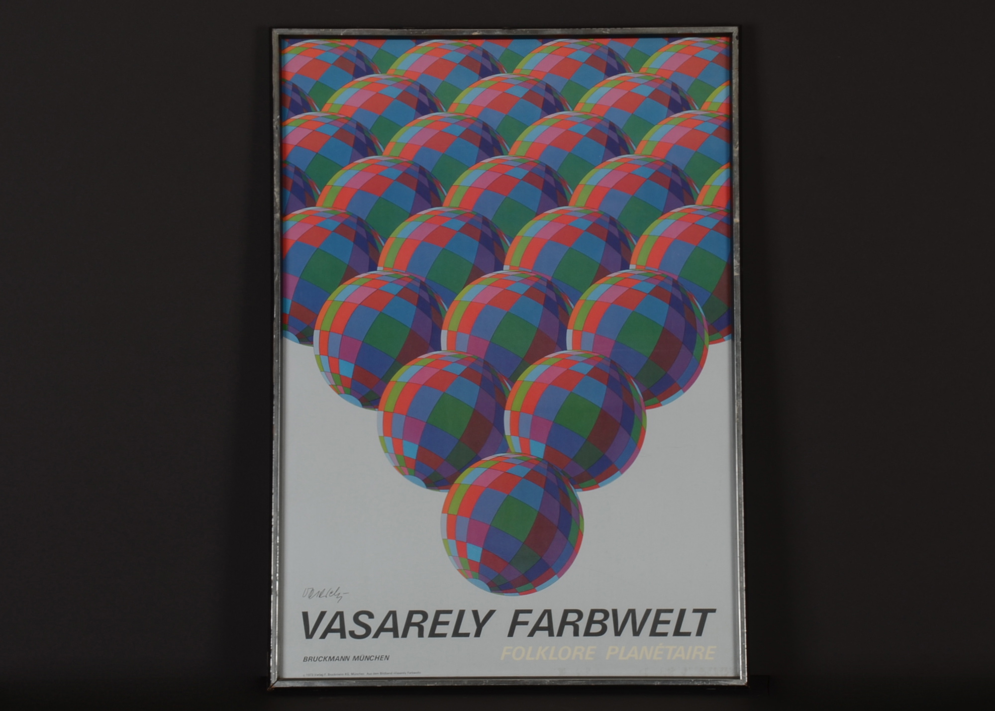 Victor Vasarely Signed Exhibition Poster