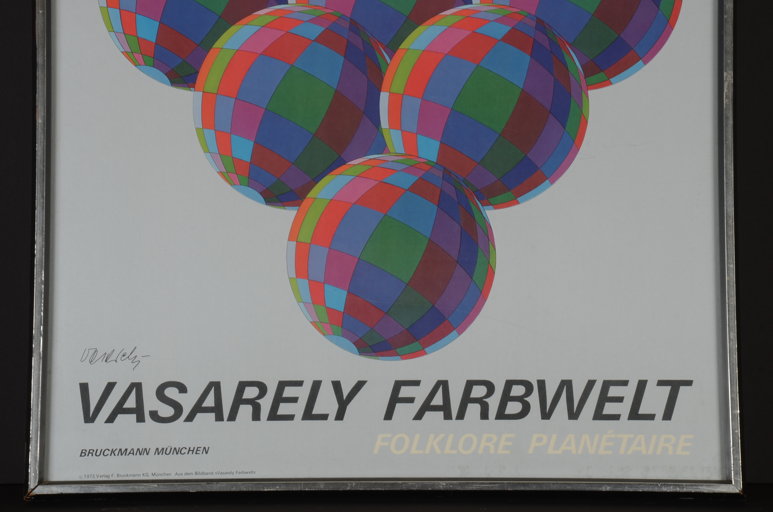 Victor Vasarely Signed Exhibition Poster