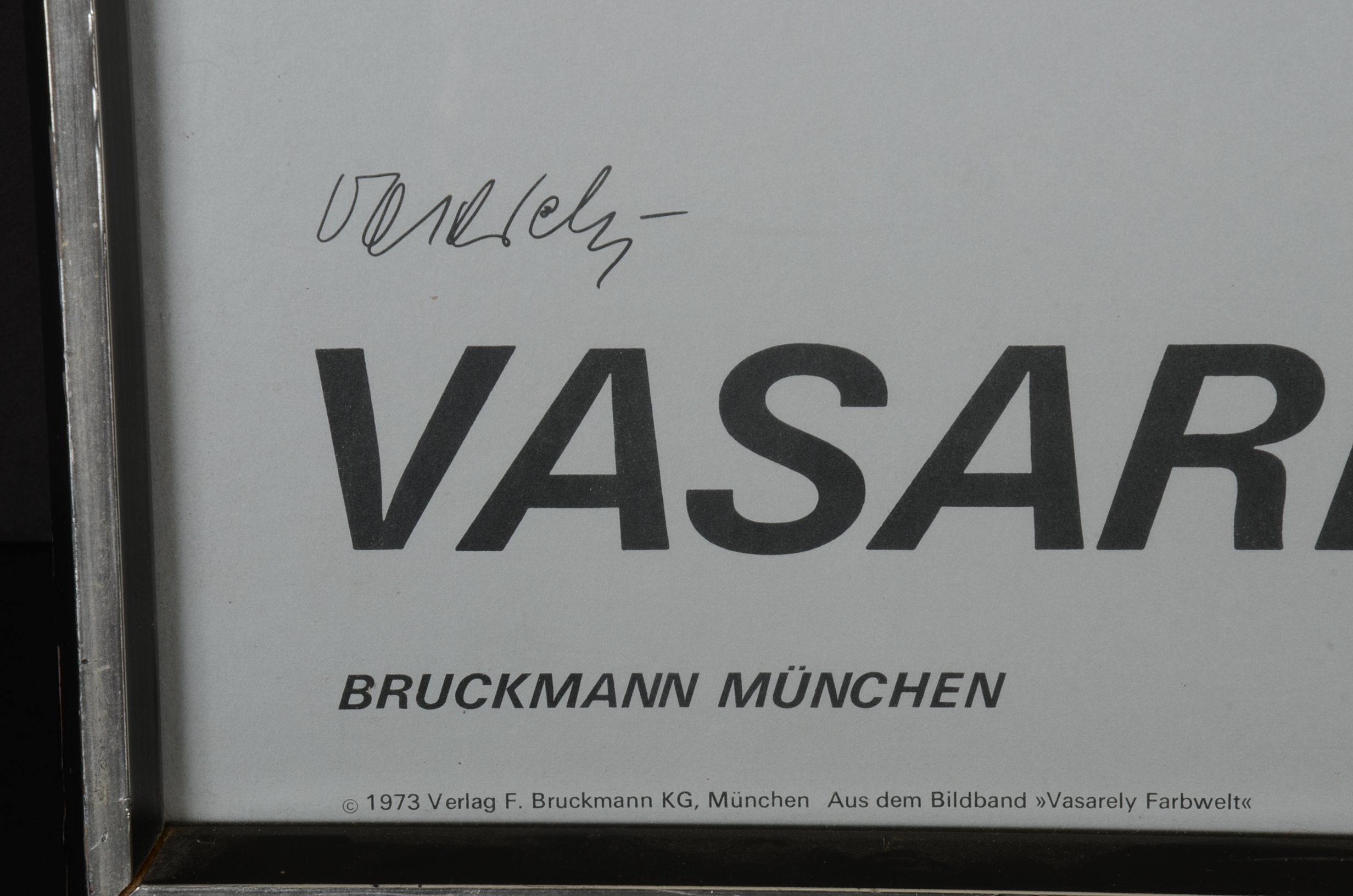 Victor Vasarely Signed Exhibition Poster