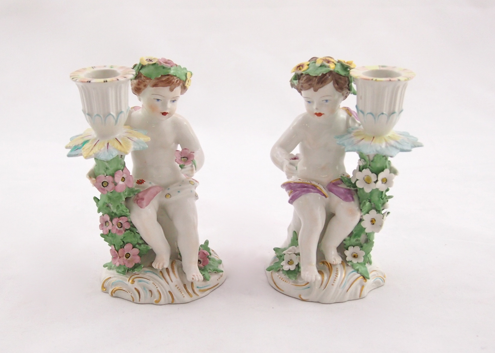 Vintage Mottahedeh Candle Holders