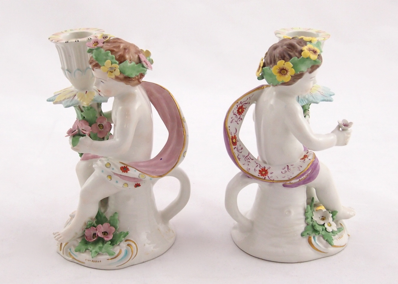 Vintage Mottahedeh Candle Holders