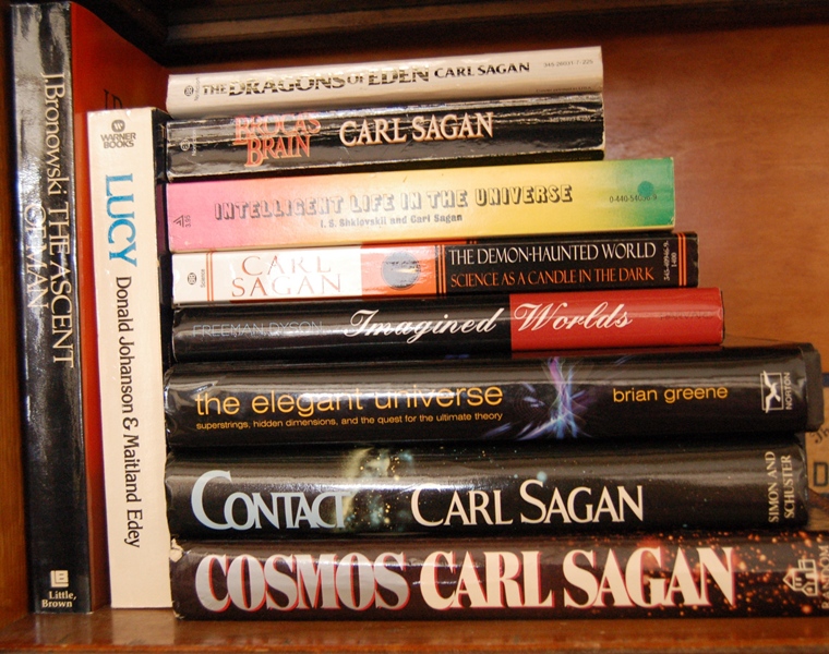 Collection of Books by Carl Sagan and Others