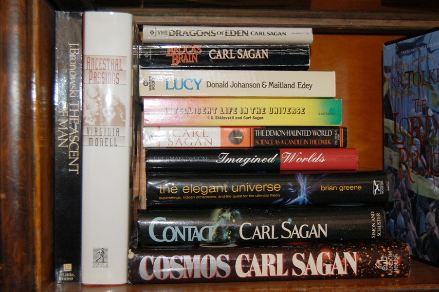 Collection of Books by Carl Sagan and Others