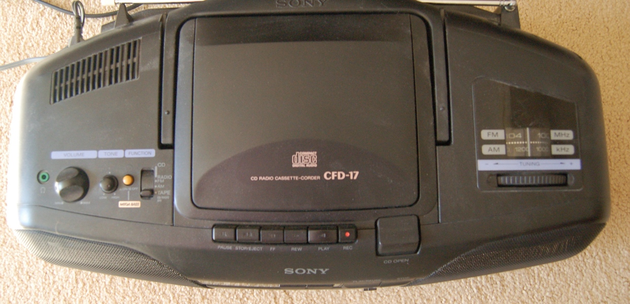 Two Sony CD Radio Cassette Players