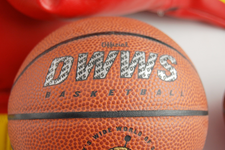 Everlast Boxing Gloves, Disney Souvenir Mini Basketball and Basketball Clock