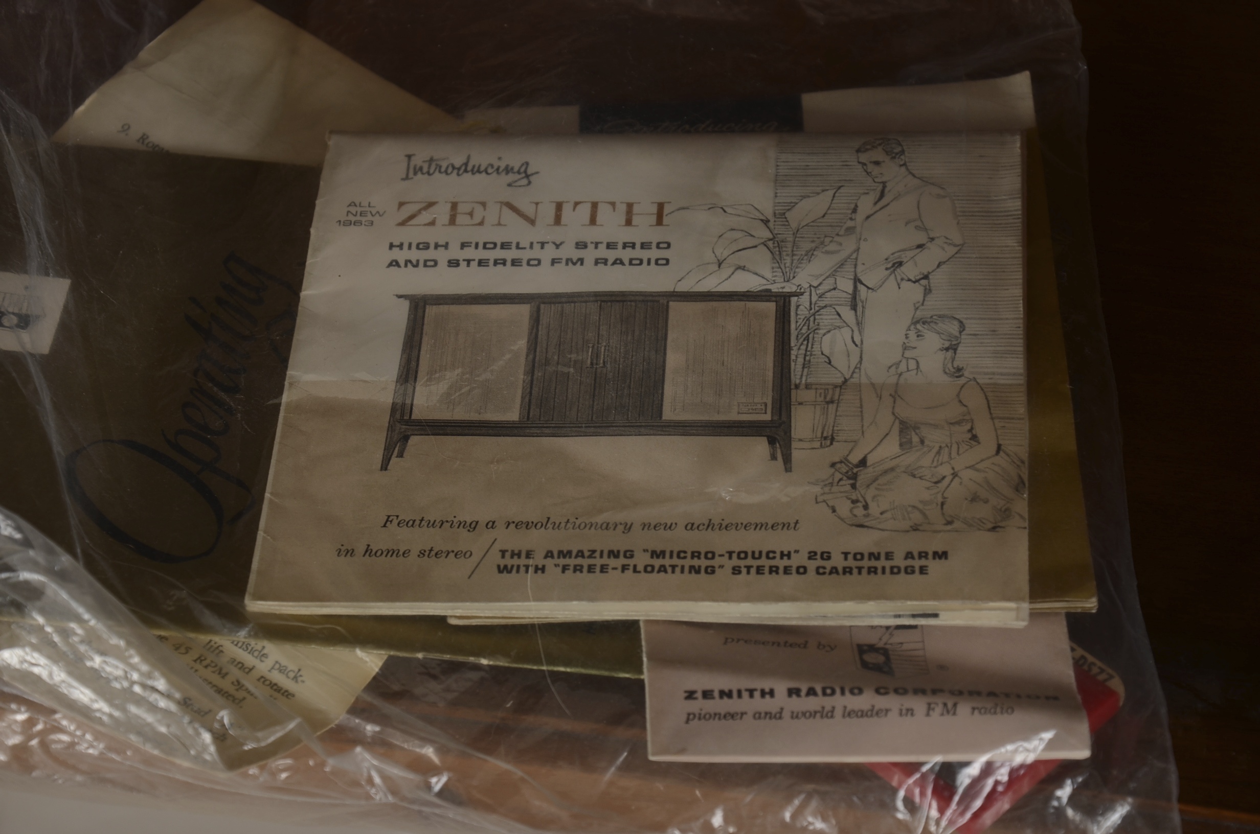 1963 Zenith High Fidelity Stereo FM Radio Console