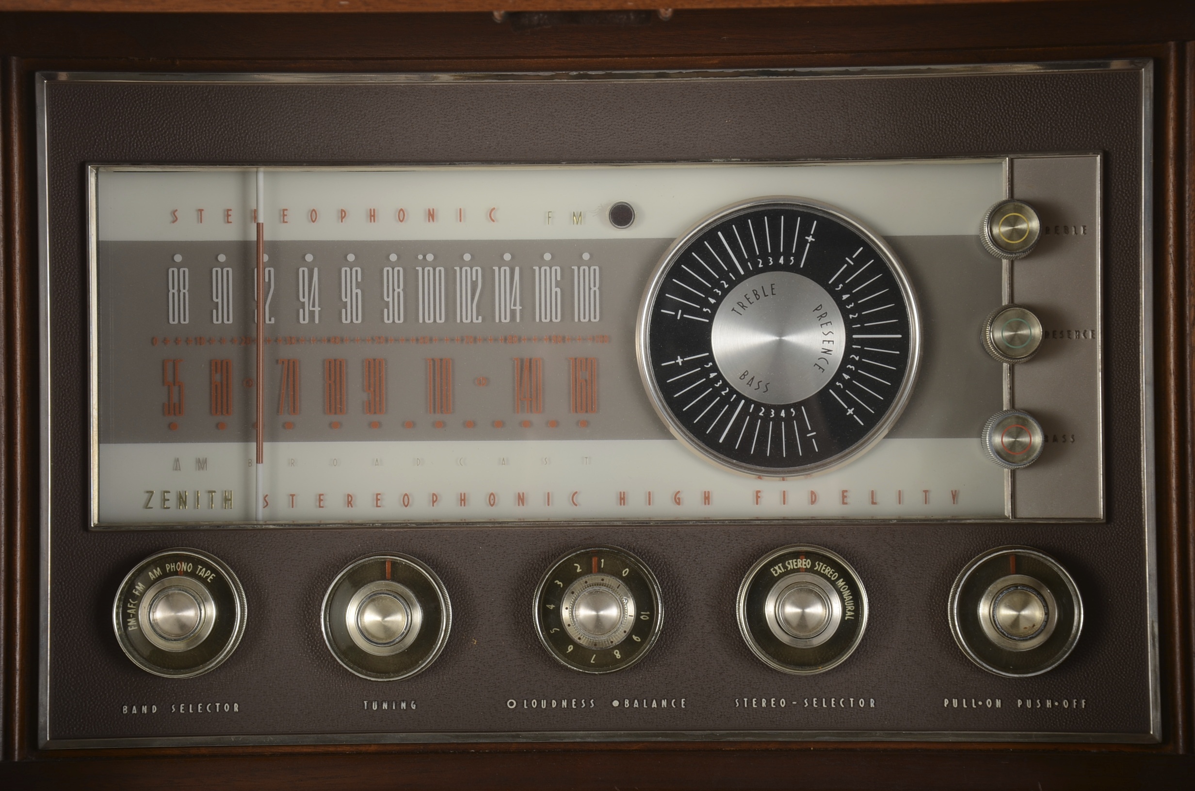 1963 Zenith High Fidelity Stereo FM Radio Console