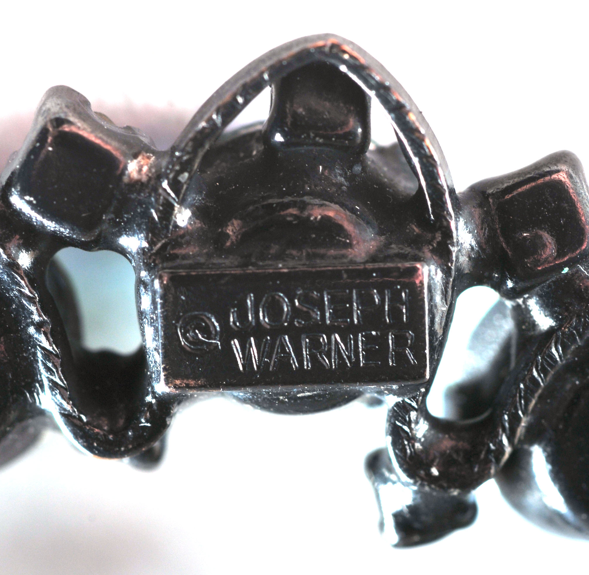 Two Vintage Joseph Warner Signed Brooches