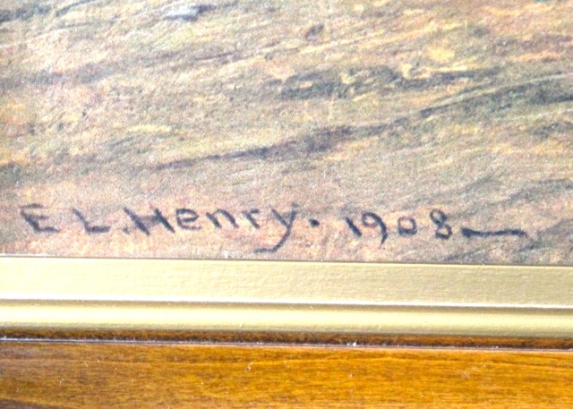 Vintage Framed E. L. Henry Art Print