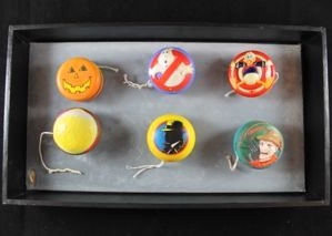 Vintage Pop Culture Yo Yos: Freddy Krueger, Ghost Busters, Dick Tracy