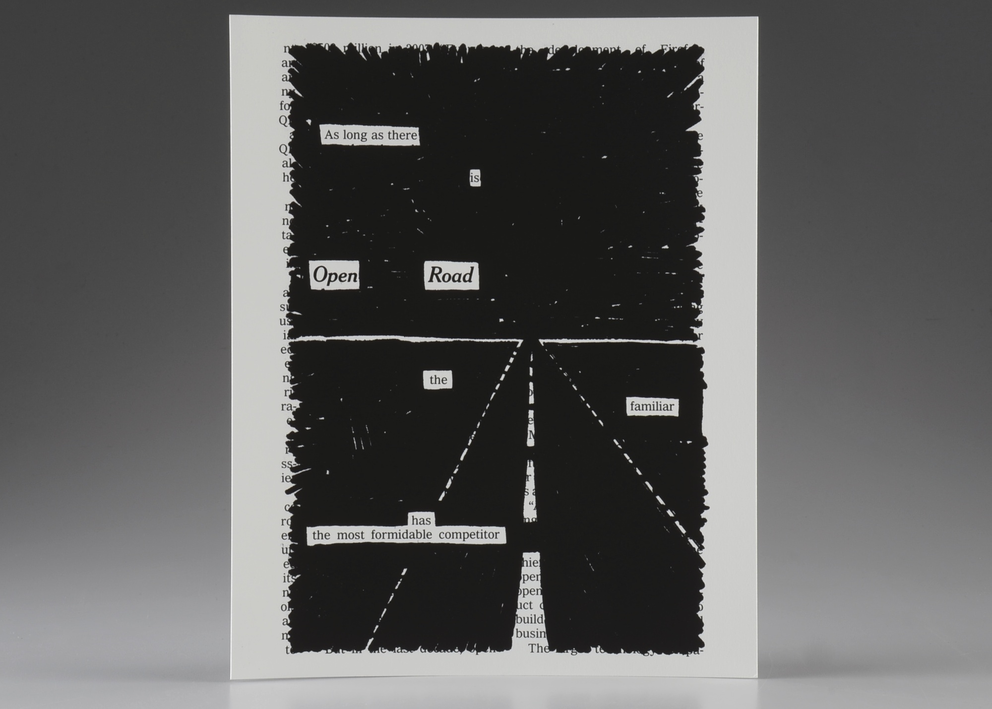 Austin Kleon Print, Open Road 
