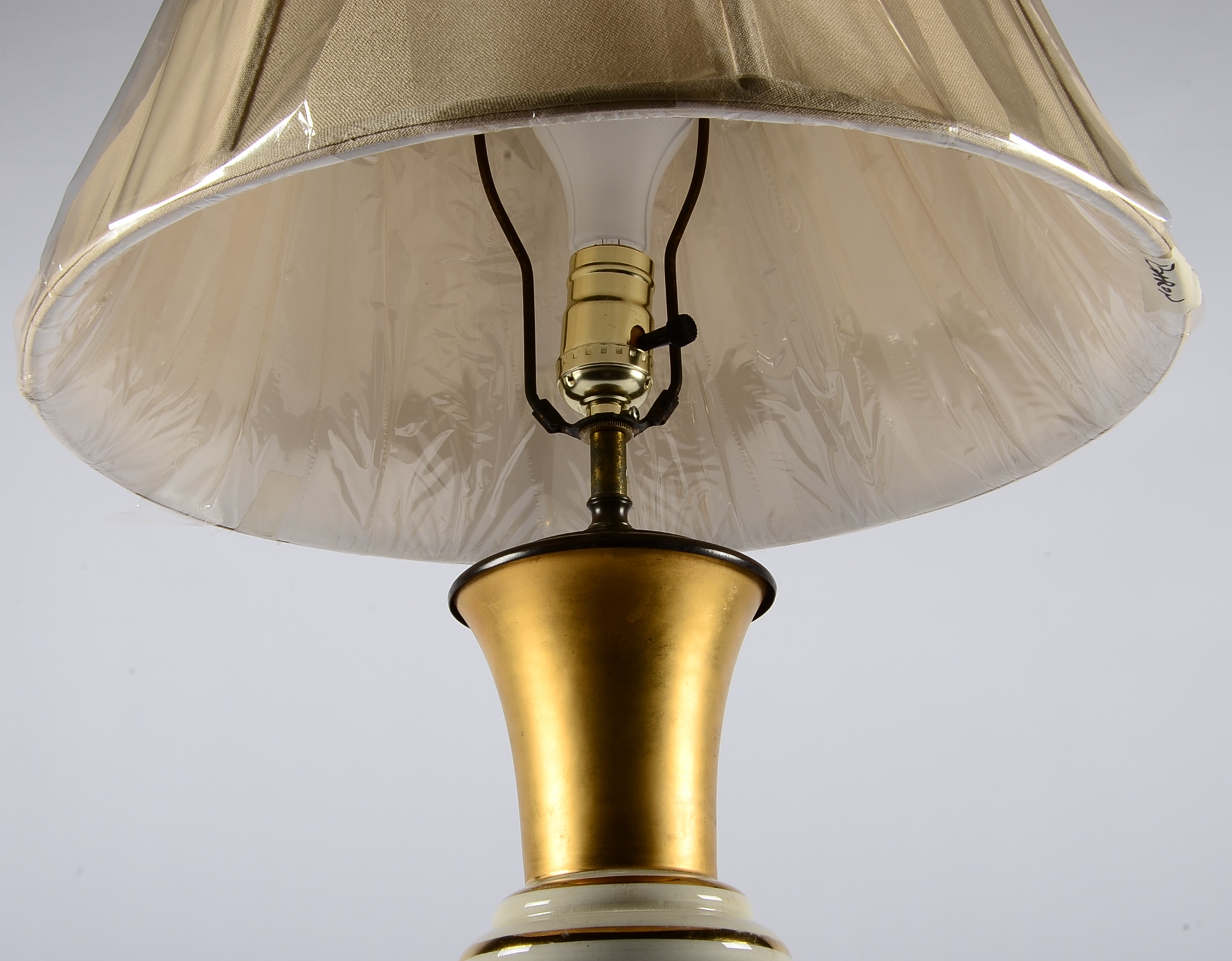 Vintage Hand Painted Porcelain Vase Lamp