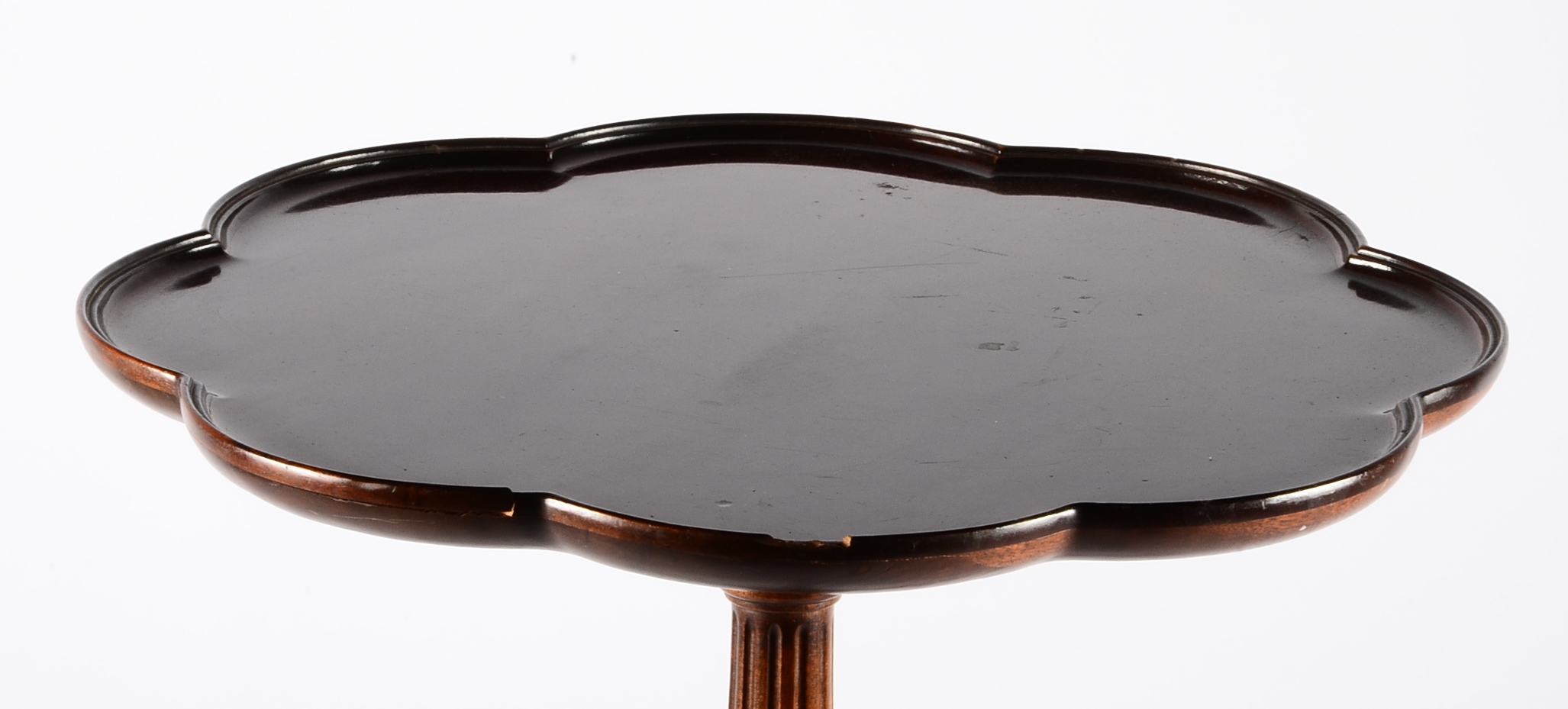 Mahogany Pie Crust Pedestal Table